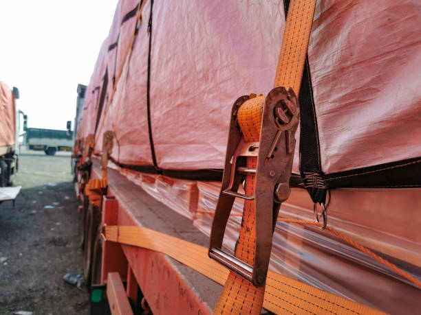 istock cargo strapped on a truck 1491652519