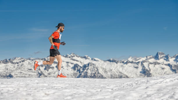 istock A male mountain runner trains in the snow 1491654285