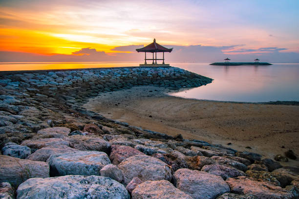 istock Sunrise at Coral Beach Sanur, Bali 1491665722