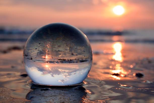 istock Crystal ball at sea during sunrise 1491674538