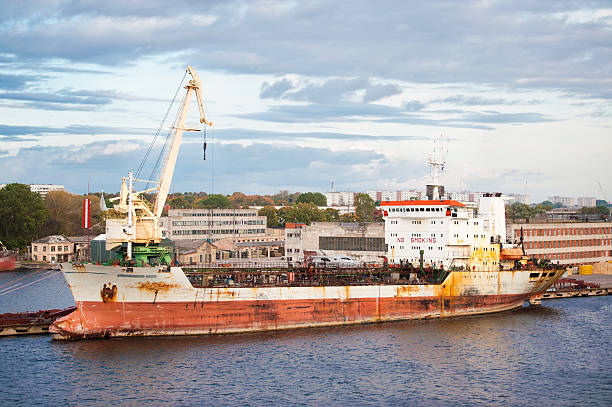 istock Oil tanker in port 149167471