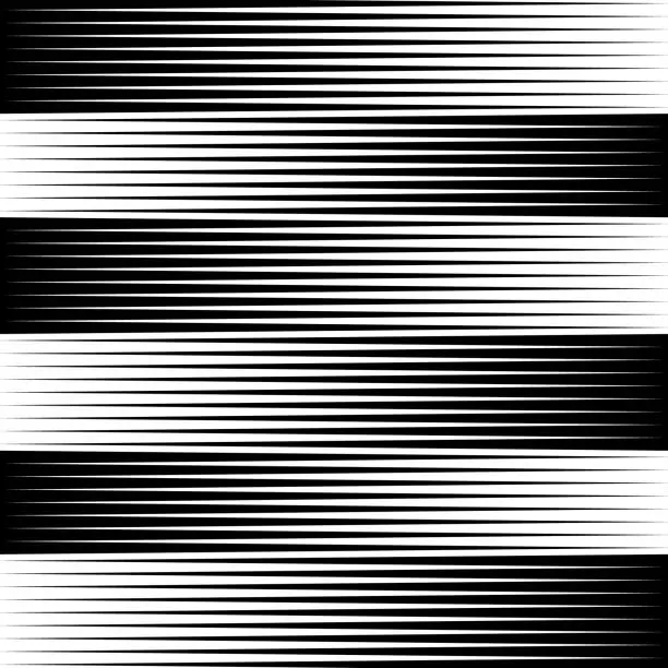 Vector illustration of Horizontal fading pattern of lines