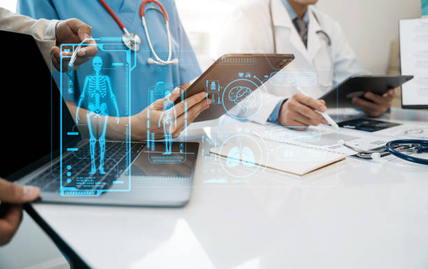 istock Medical team working on digital tablet healthcare doctor technology tablet using computer analyzed the results of medical reports at the hospital. 1491677786