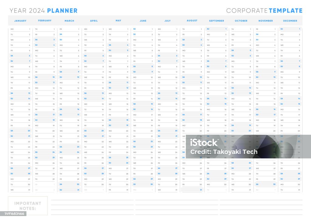 Functional Planner 2024 Schedule Organizer With Sunday Start Ideal For