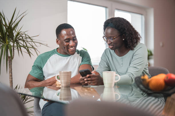 istock Young Millennial Couple Morning Routine 1491686326