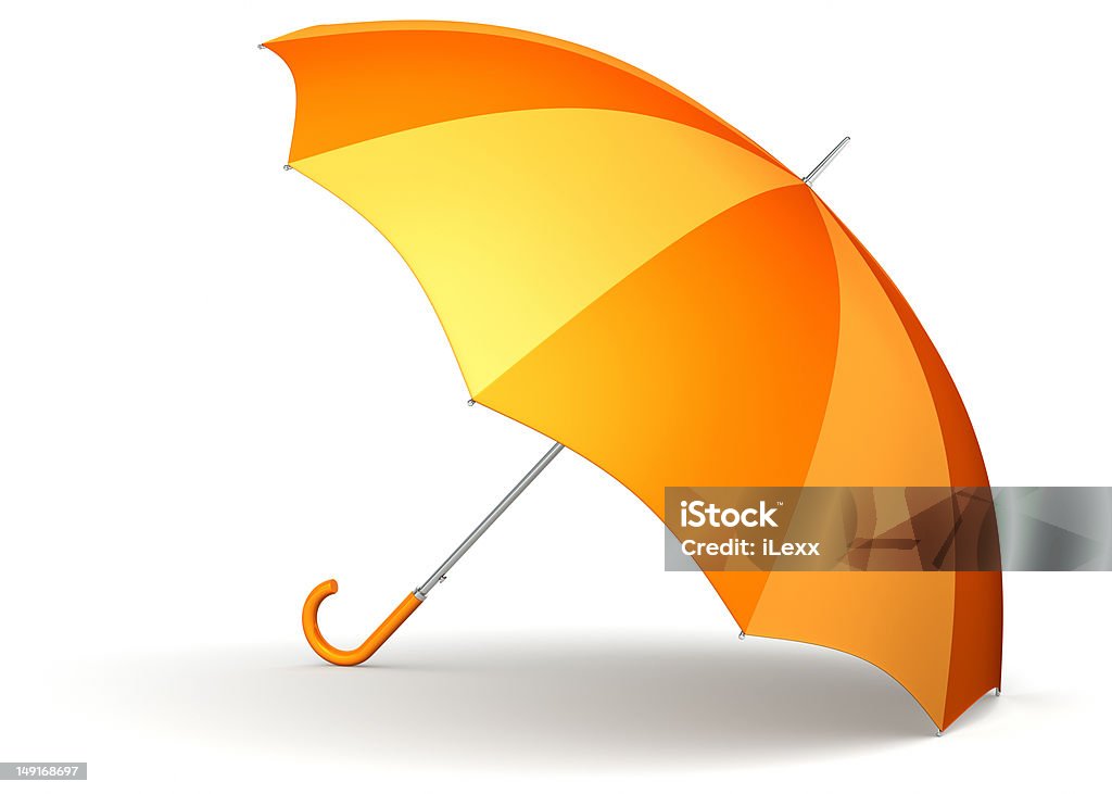 클래식 오랑주 우산 - 로열티 프리 0명 스톡 사진