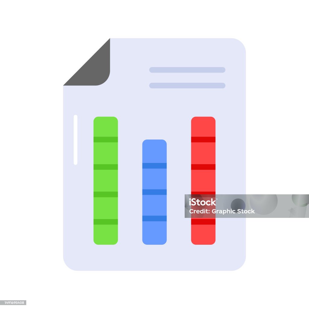 Data Report Vector Report Graphical Representation Of A Business Report Modern Vector Of Data ...