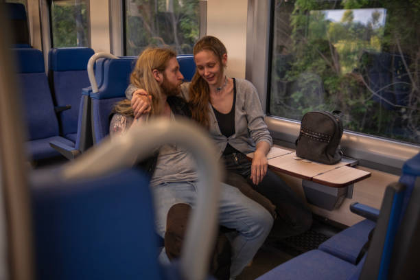 istock A lovely train ride with a young couple 1491699141