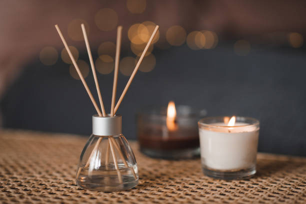 istock Cozy hygge home atmosphere with aroma sticks 1491702473