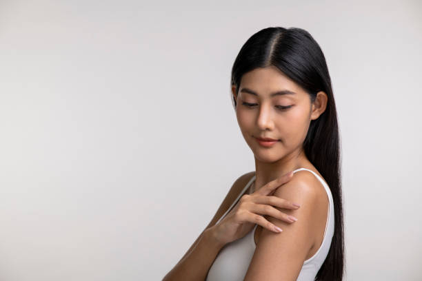 istock Attractive young Asian woman posing on white background 1491702645