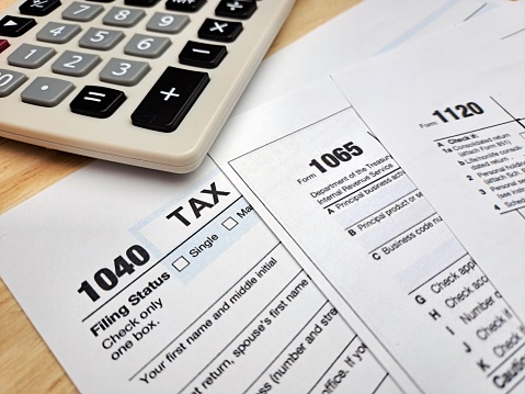 Tax USA Income Form, Tax Income Form 1040 + 1065 + 1120