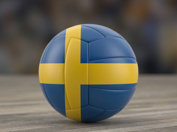 istock Volleyball ball Sweden flag 1491720021