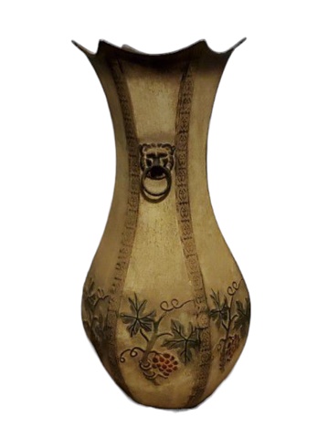 Antique vase isolated on white background