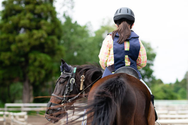 girl enjoying horseback riding