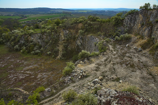 Abandoned limestone quarry \