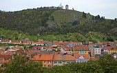 View of the Chapel of Saint Sebastian on the hill 