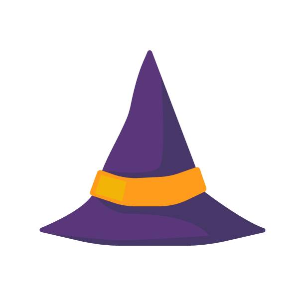 istock Witch's hat. Magic hat. The costume adorns the little wizard's head at a Halloween party. 1491730774