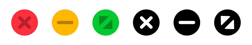 Maximize And Minimize Web Button Web Browser Window Button Set Web ...
