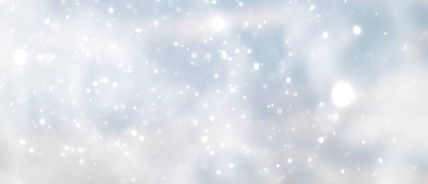 istock blue snowfall bokeh background, abstract snowflake background on blurred abstract blue 1491732521