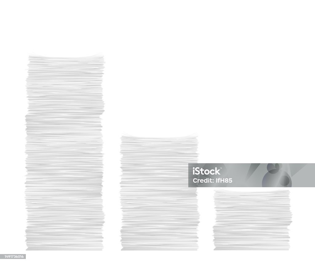Paper Stack Jpg Paper Stack Set Stock Illustration - Download Image Now - Stacking ...