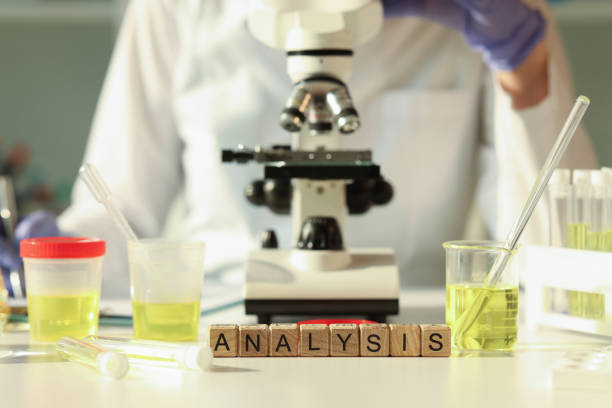 istock Analysis is written on wooden cubes, close-up 1491736352