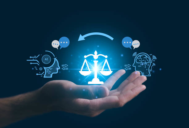 istock AI ethics or AI Law concept. Developing AI codes of ethics. Compliance, regulation, standard , business policy and responsibility for guarding against unintended bias in machine learning algorithms. 1491738064