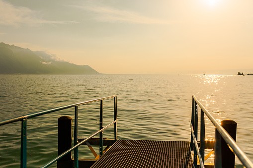 Lake Geneva. Swiss riviera. Switzerland.