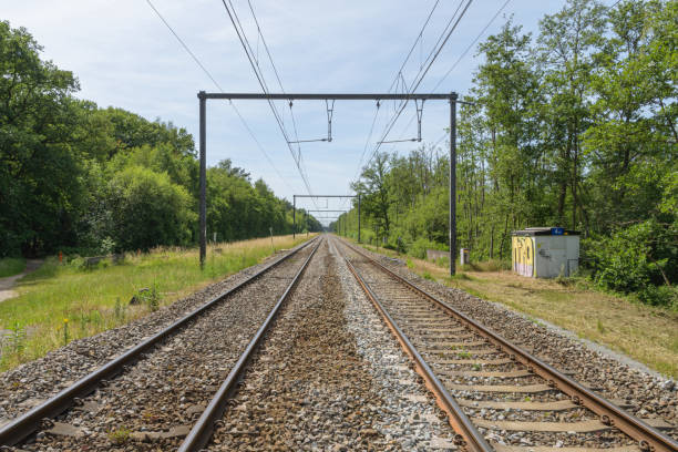 istock lines perspective countryside railway tracks green trees sunny sky 1491745693