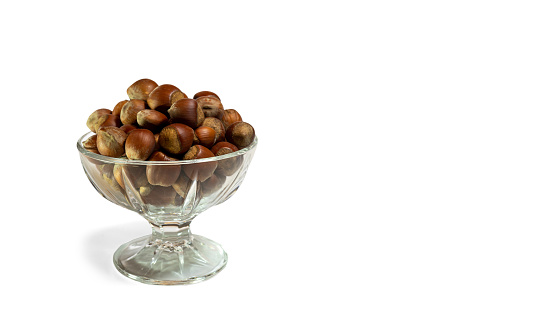 Close-up of various nuts in bowls
