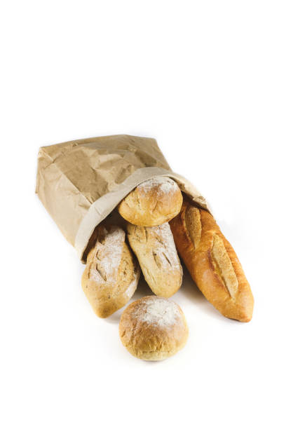 istock Freshly baked. Different kinds of fresh bread. Fresh fragrant bread on white background. Collection of baked bread 1491758187