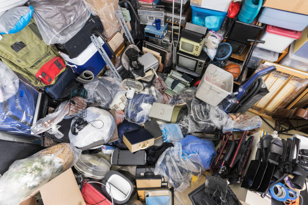 Hoarder House Junk Pile stock photo