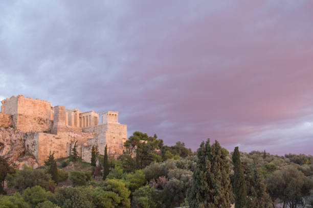 istock Beautiful view of the Acropolis and Erechtheion in Athens 1491760577