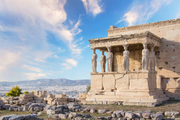 istock Beautiful view of the Acropolis and Erechtheion in Athens 1491764519