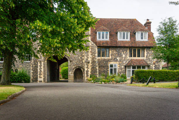 istock Ancient Buildng Facade, Canterbury, England, UK 1491767069