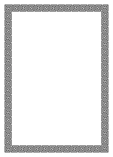 Vector illustration of Maze photo frame vector in Black on isolated background.