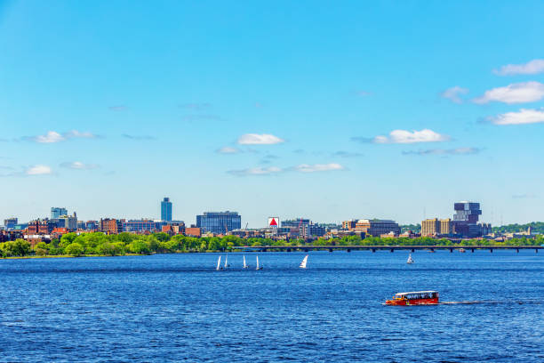 istock Boston skyline under a big sky - Charles River - Boston Massachusetts 1491777741