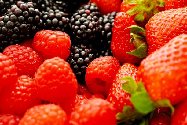 istock Closeup of Blackberries, raspberries and strawberries 1491783878