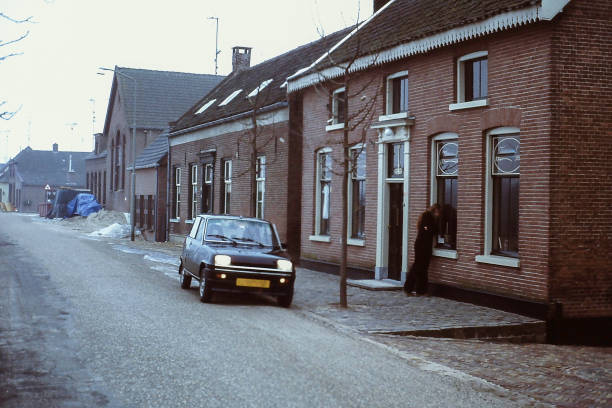istock Retro car on route in the 1970's 1491784732