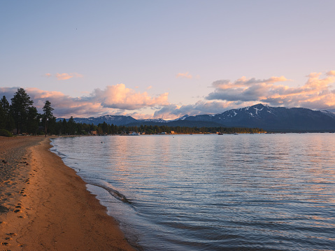 This is a photograph of the area around Lake Tahoe in California and Nevada, United States.