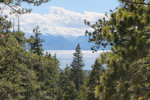This is a photograph of the area around Lake Tahoe in California and Nevada, United States.