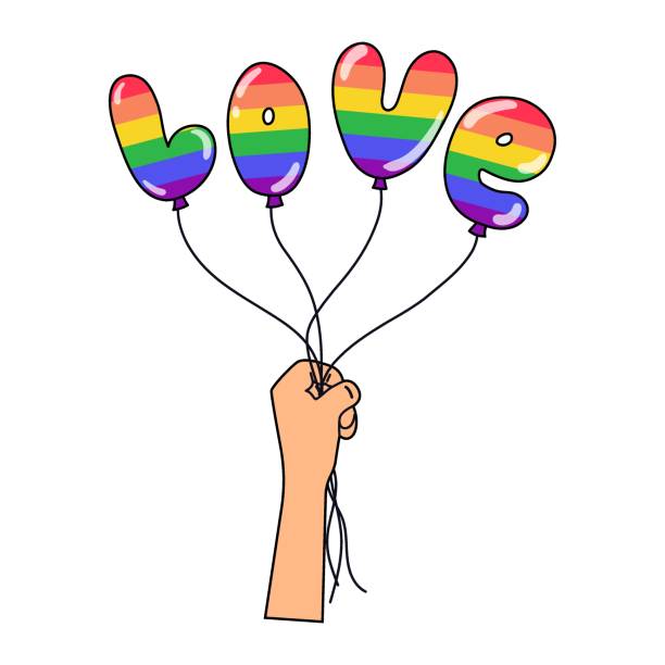 공은 사랑한다 - lesbian gay pride sphere gay pride flag stock illustrations