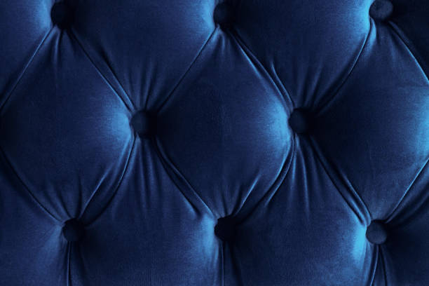 istock Dark blue teal velvet capitone textile 1491792538