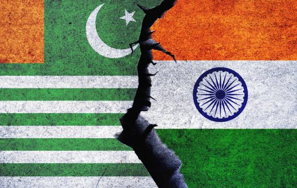 istock India and Kashmir flags together. Kashmir and India conflict 1491794753