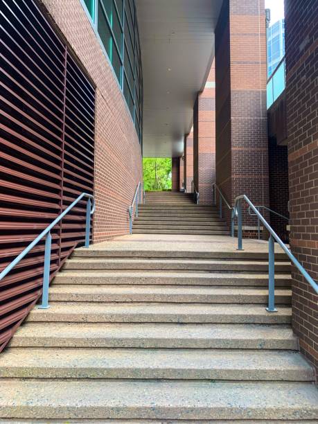 istock An outdoor stairway with railings 1491806521