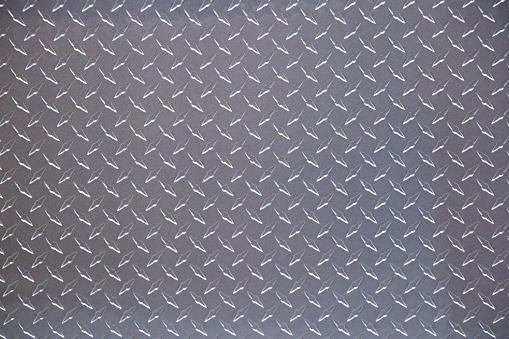Background photo of a shiny steel diamond metal plate.