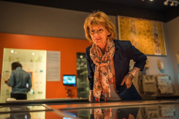 istock Female Third Age University Student at the Museum 1491823735