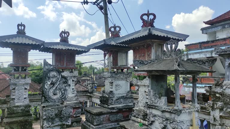 Balinese Temple or Sanggah is a holy place for Hindu families in Bali