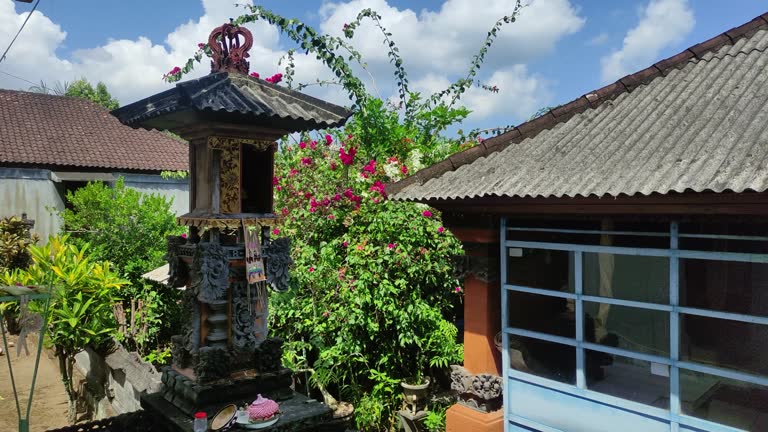 Balinese Temple or Sanggah is a holy place for Hindu families in Bali