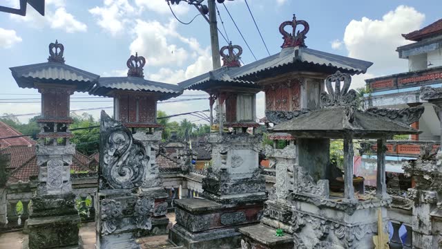 Balinese Temple or Sanggah is a holy place for Hindu families in Bali