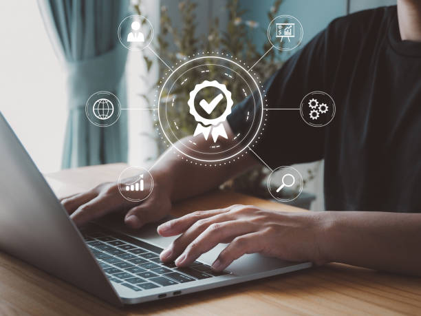 istock Businesses that have received product quality certification 1491848382